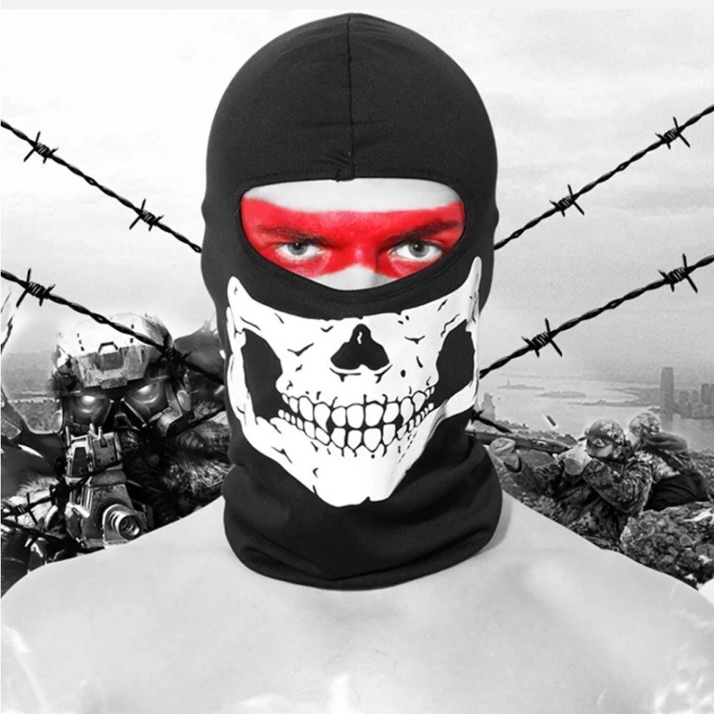 Ghost Skull Bike Motorcycle Helmet Hood Ski Sport Neck Balaclava Face Mask Hat